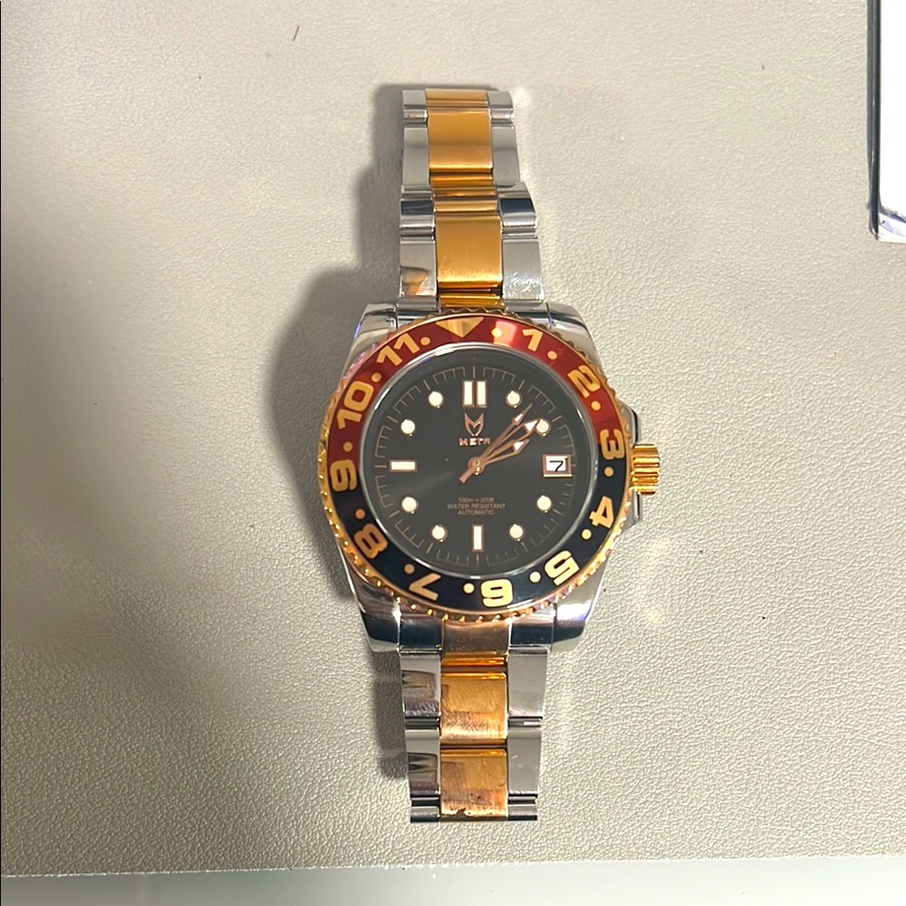 Men's Two-Tone MSTR TimePeice⌚️⏱️